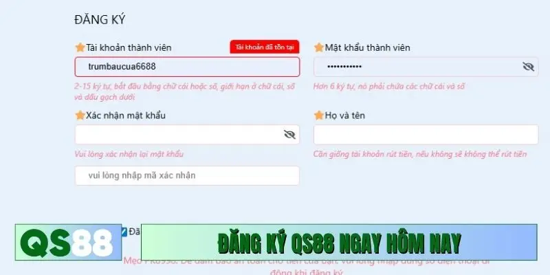 Đăng ký QS88 ngay hôm nay để trải nghiệm cược đỉnh cao